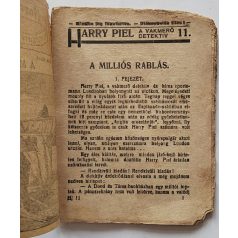   Harry Piel a vakmerő detektív 11. füzet - A milliós rablás