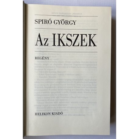 Spiró György: Az Ikszek