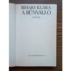 Bihari Klára: A bűnvalló 