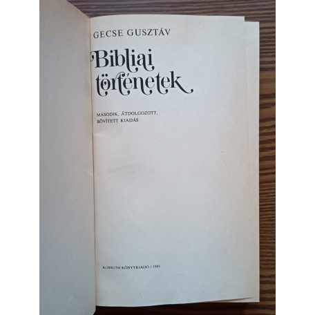 Gecse Gusztáv: Bibliai történetek