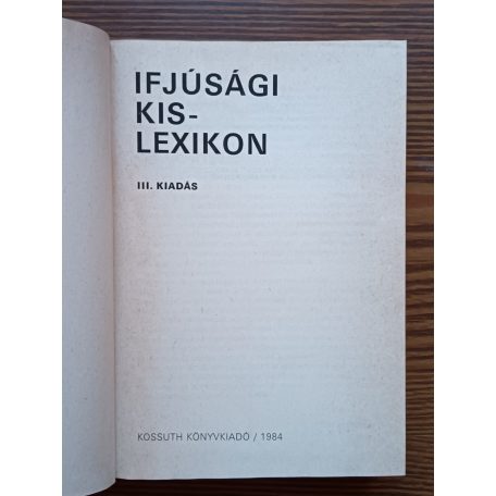 D. Mónus Erzsébet-Erdős Endre: Ifjúsági kislexikon