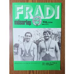 Nagy Béla (szerk.): Fradi műsorlap 1983. 108. szám