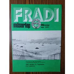 Nagy Béla (szerk.): Fradi műsorlap 1982. 99. szám
