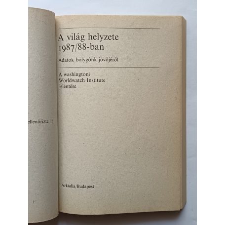 Brown-Chandler-Flavin-Pollock: A világ helyzete 1987/88-ban