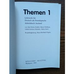   Bogdány Ferenc Dr. (szerk.): Themen 1 - Arbeitsbuch Ausland Lehrwerk für Deutsch als Fremdsprache