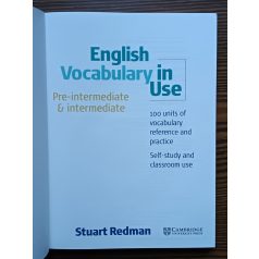   Stuart Redman: English Vocabulary in Use - pre-intermediate, intermediate