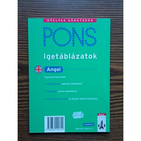 Samantha Scott: PONS - Igetáblázatok - Angol