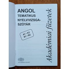   Gál Edina (szerk.): Angol tematikus nyelvvizsgaszótár A1, A2, B1, B2