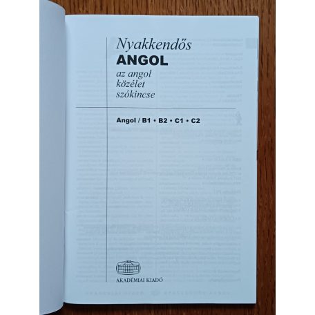 Szala Boglárka (szerk.): Nyakkendős angol B1-B2, C1-C2