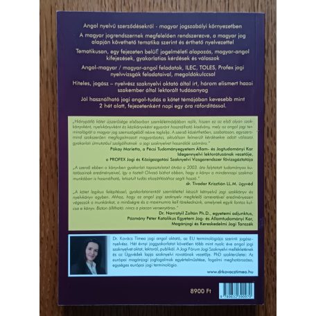 Kovács Tímea, Dr.: Angol jogi szaknyelv I.