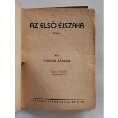   Faragó Sándor: Az első éjszaka (Világvárosi Regények 317.)
