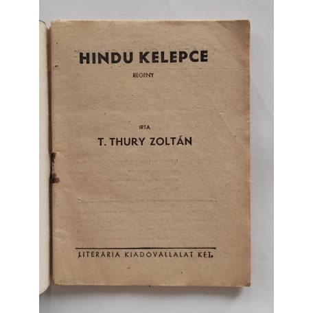 T. Thury Zoltán: Hindu kelepce (Világvárosi regények 577.)