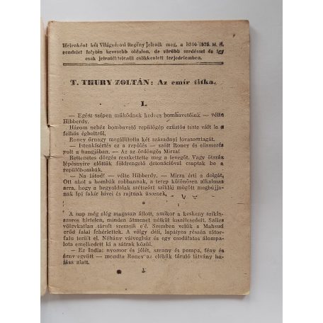 T. Thury Zoltán: Az emír titka (Világvárosi regények 685.)