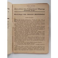   Királyhegyi Pál: Lillian mestersége (Világvárosi regények 879.)