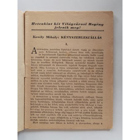 Kevély Mihály: Kényszerleszállás (Világvárosi regények 903.)