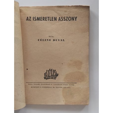 Céline Duval: Az ismeretlen asszony