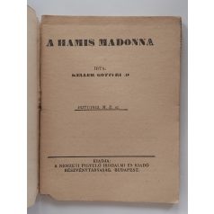 Keller Gottfried: A hamis Madonna (Népszerű Regény)