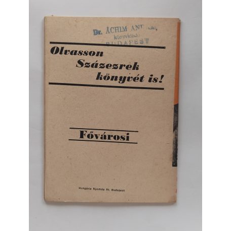 Gulyás Imre: A krimi rab (Fővárosi Regények)