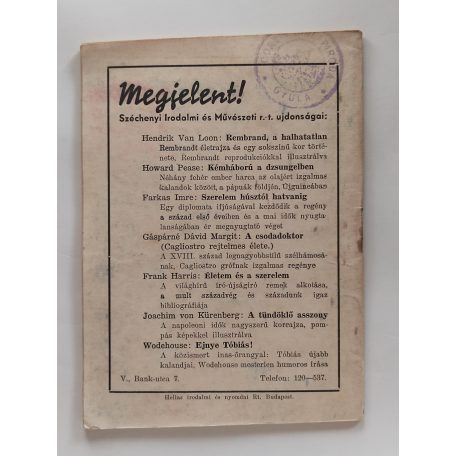 Timár Anna Mária: Az idegen lány (Széchenyi Kisregénytár)