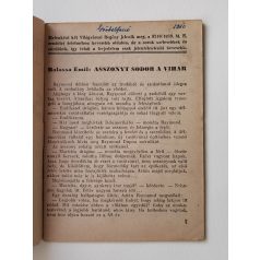   Balassa Emil: Asszonyt sodor a vihar (Világvárosi Regények 745.)