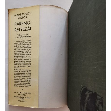 Maderspach Viktor: Páreng-Retyezát 