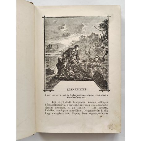 Verne Gyula: A Robinsonok iskolája (A fordító, Visi Imre aláírásával)