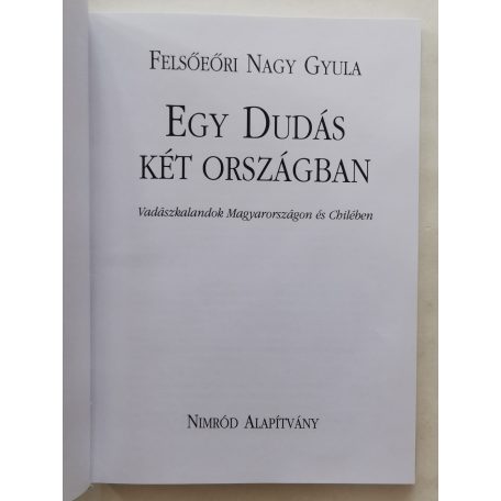 Felsőeőri Nagy Gyula: Egy Dudás két országban