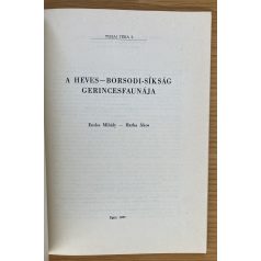   Endes Mihály Dr.: A Heves- Borsodi-síkság gerincesfaunája