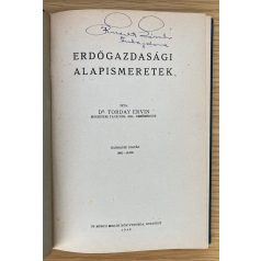 Torday Ervin, Dr: Erdőgazdasági alapismeretek 