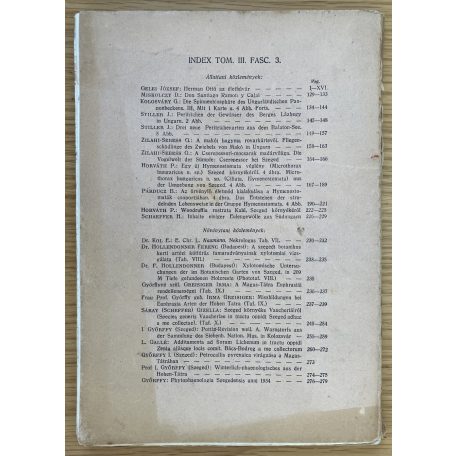 Gelei József: Hermann Ottó az életbúvár (Acta Biologica Tom. III. Fasc. 3.)