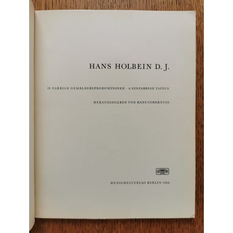 Hans Cobernuss (szerk.): Hans Holbein 