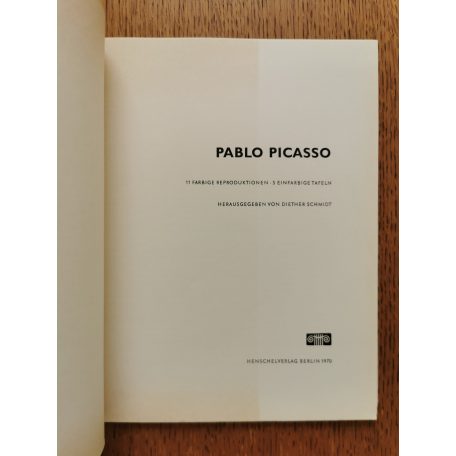 Diether Schmidt (szerk.): Pablo Picasso