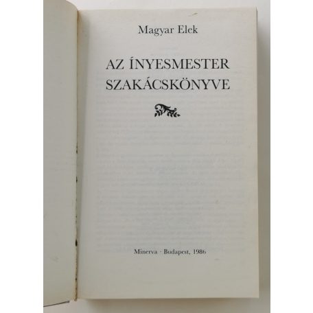 Magyar Elek: Az ínyesmester szakácskönyve 