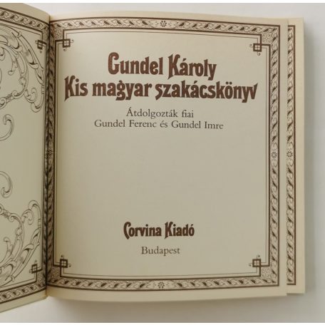 Gundel Károly: Kis magyar szakácskönyv