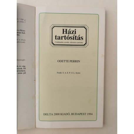 Odette Perrin: Házi tartósítás