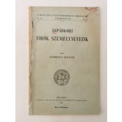 Gombocz Zoltán: Árpádkori török személyneveink