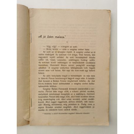 Szabó Dezső (szerk.): Élet és Irodalom I. évf. 7-8. sz. - 1923. szeptember-október
