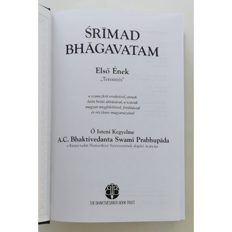 A. C. Bhaktivedānta Swāmī Prabhupāda: Srímad Bhágavatam – Első Ének