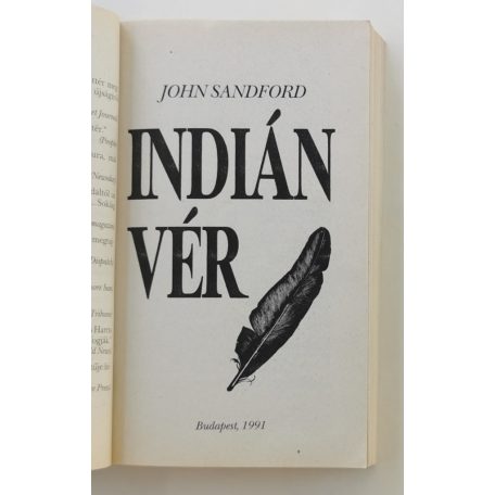 John Sandford: Indián vér