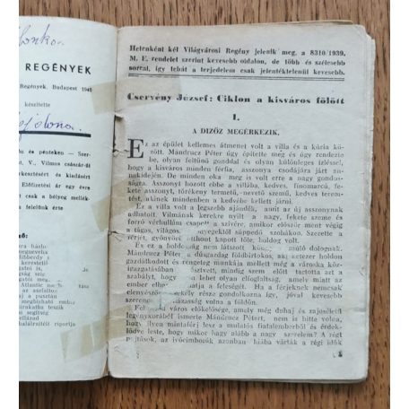 Cservény József: Ciklon a kisváros fölött (Világvárosi regények 768.)