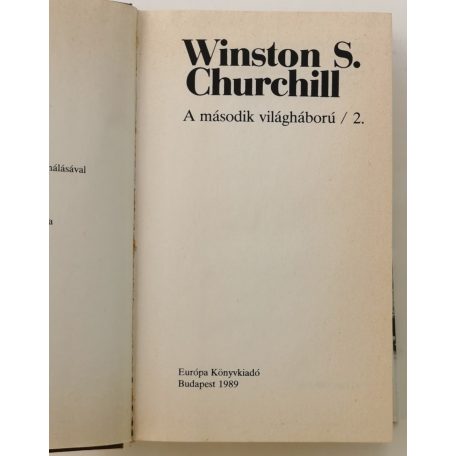 Winston S. Churchill: A második világháború 1-2. 
