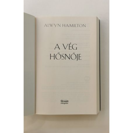 Alwyn Hamilton: A vég hősnője