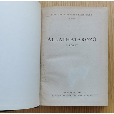 Móczár László, Dr. (szerk.): Állathatározó I-II.