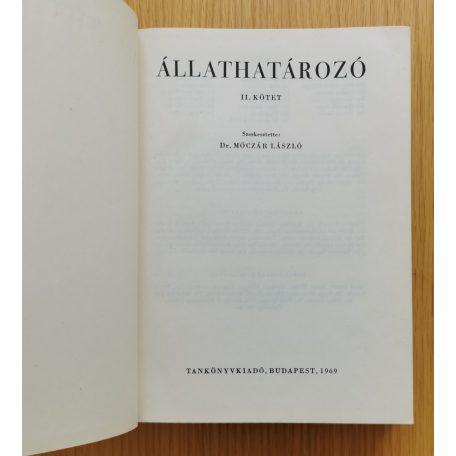 Móczár László, Dr. (szerk.): Állathatározó I-II. (színes képtáblákkal)