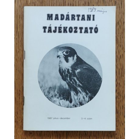 Magyar Madártani Egyesület: Madártani tájékoztató 1987. július-december 