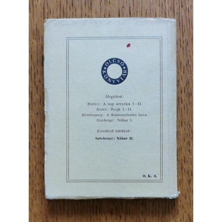 Széchenyi Zsigmond: Náhar I-II.