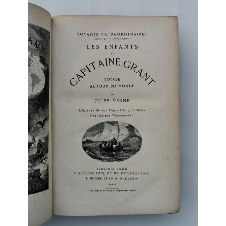 Jules Verne: Les enfants du capitaine Grant (korai kiadás)