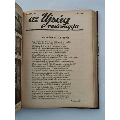 Az Ujság Vasárnapja 1928 21-39. sz. (egybekötve)
