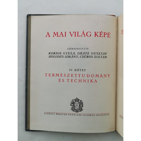 Kornis Gyula (szerk.): A mai világ képe I-IV.