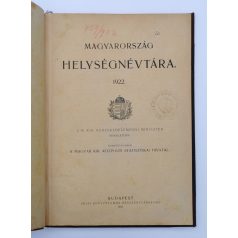 Magyarország helységnévtára 1922.